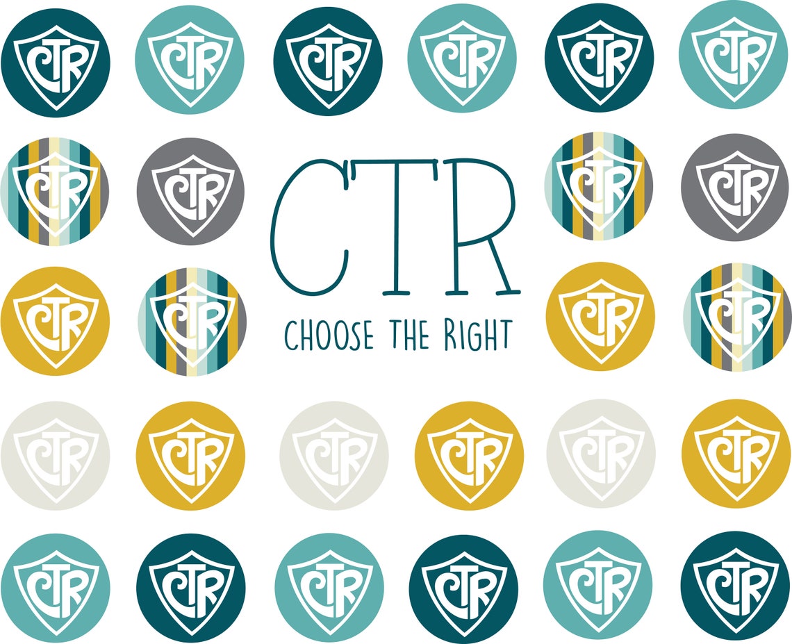 CTR Clipart / Choose the Right / CTR Stickers / Latter Day Saint ...