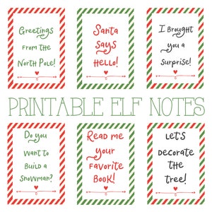 27 Printable Elf Notes / Digital Download / Elf Messages / Elf ...