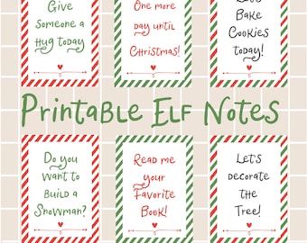 27 Printable Elf Notes / Digital Download / Elf Messages / Elf Activities / Christmastime / Holiday Activity / Elves / Santa's Helper / Png