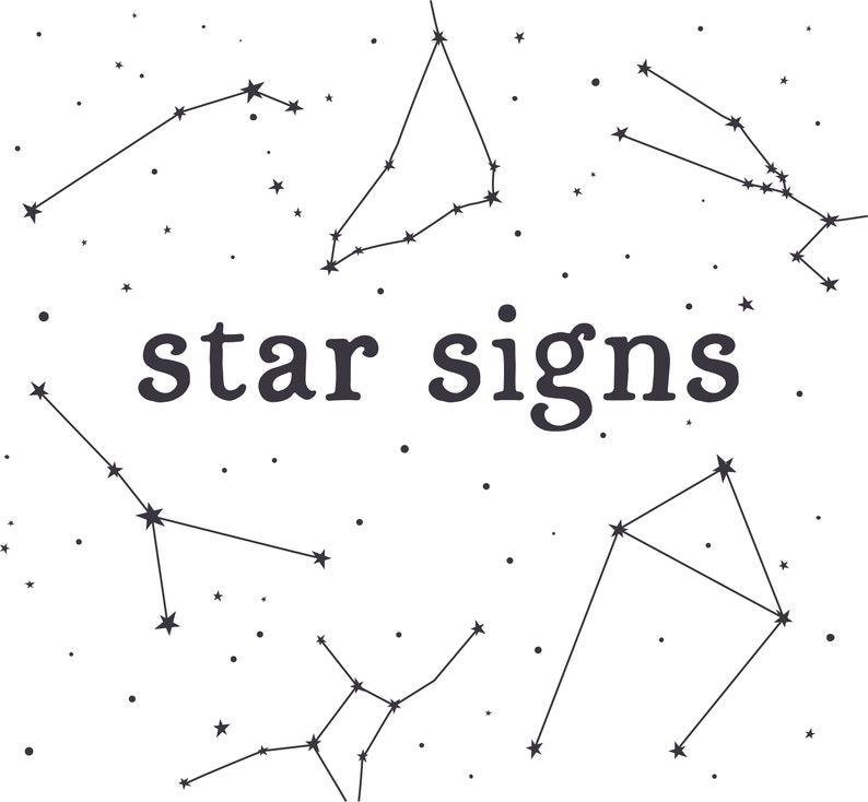 Star Signs Clip Art / Zodiac Constellation / Astrology Clip - Etsy
