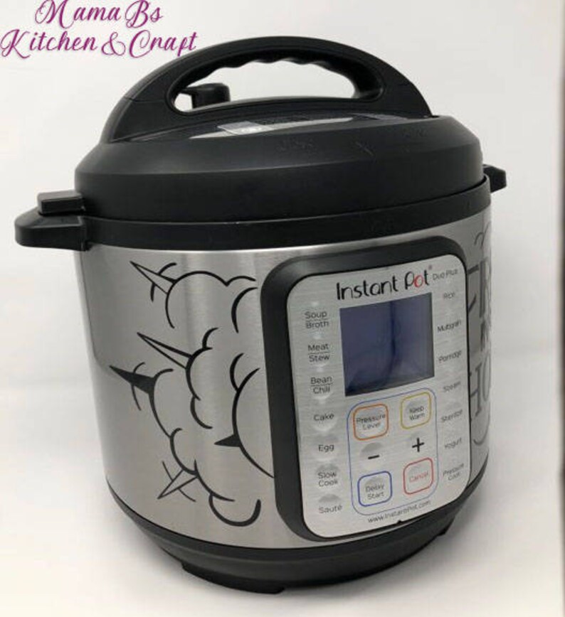 XL Funny Instant  Pot  Decal Fire  in the Hole Small 