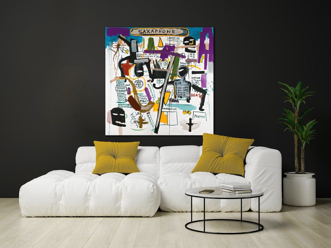 Basquiat Music Wall Art Canvas Print Street Art Canvas Basquiat