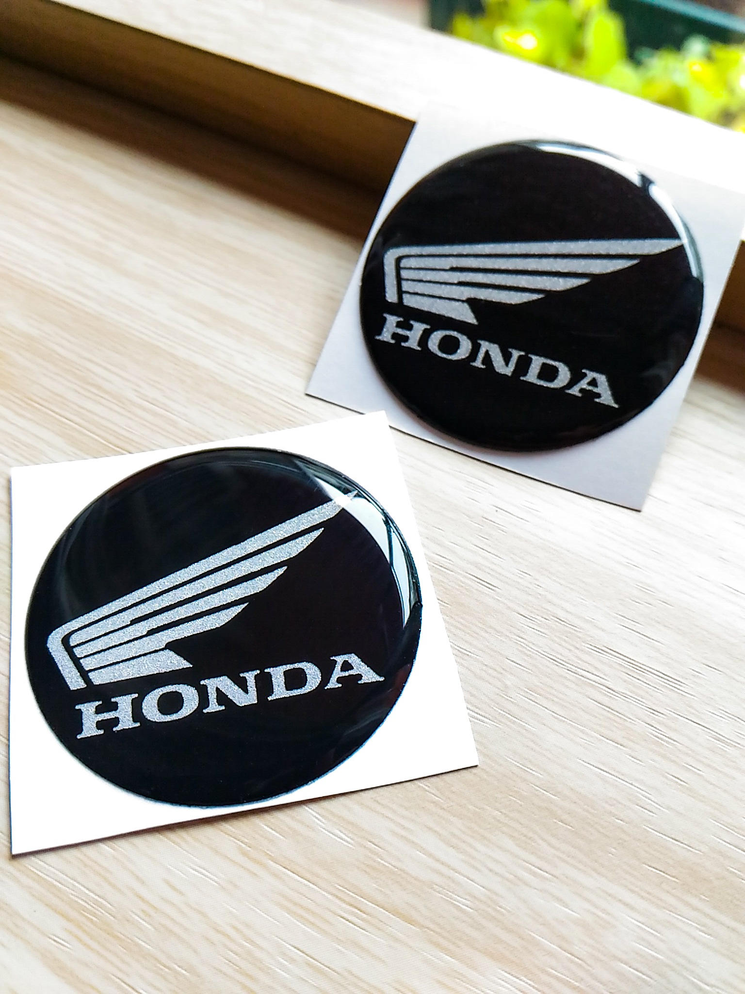 2X 40mm HONDA Reflecting Motorcycle Logo Badge Emblem 3D Domed Etsy