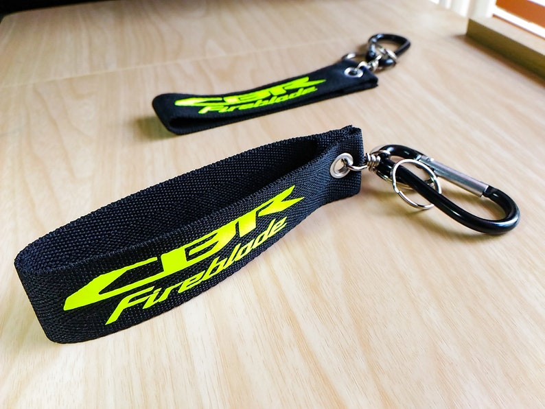 Honda Cbr Fireblade Keychain Double Sided Lanyard Carabiner Etsy