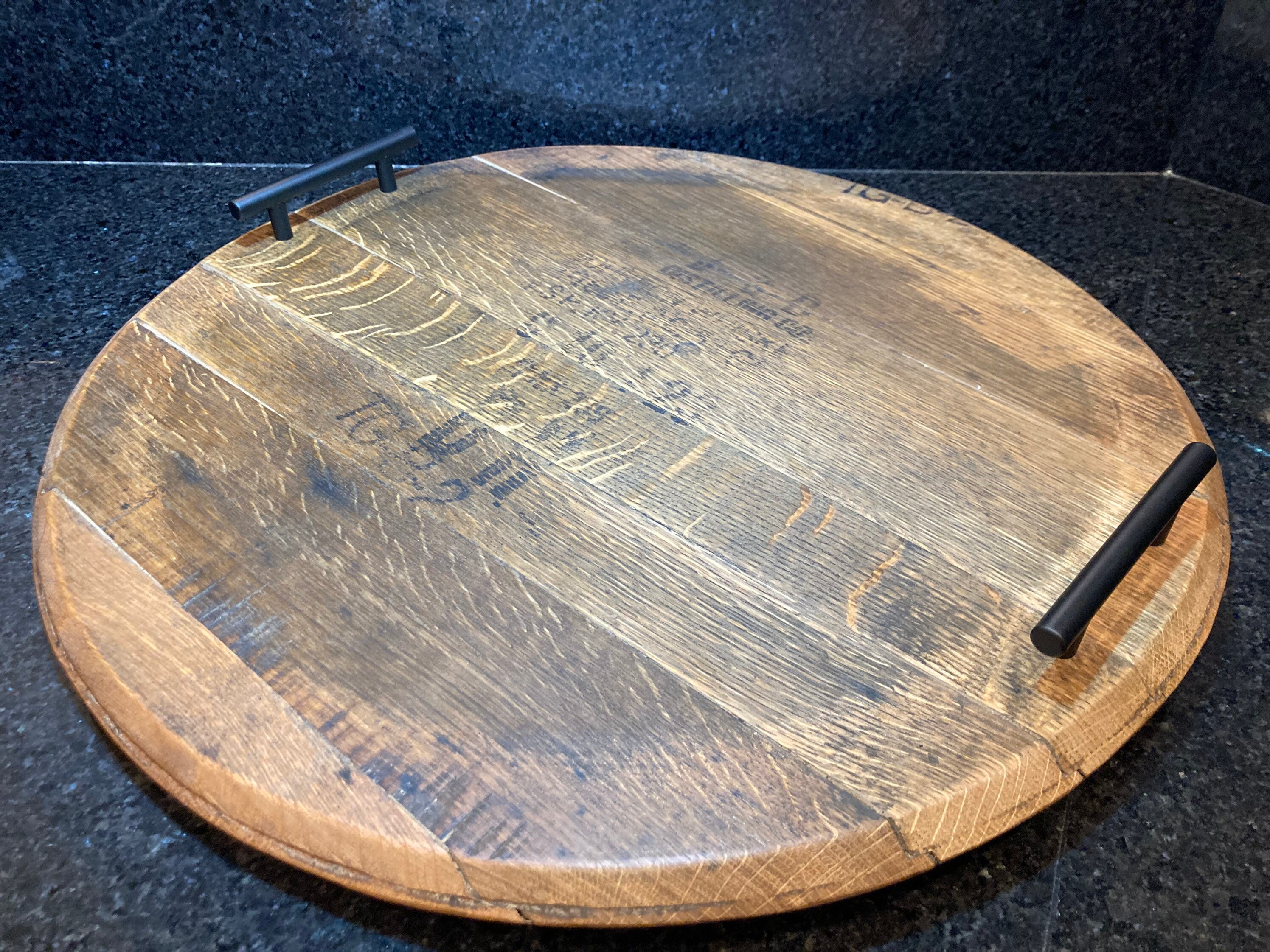 Whiskey barrel charcuterie/ Whiskey Barrel cutting board Etsy