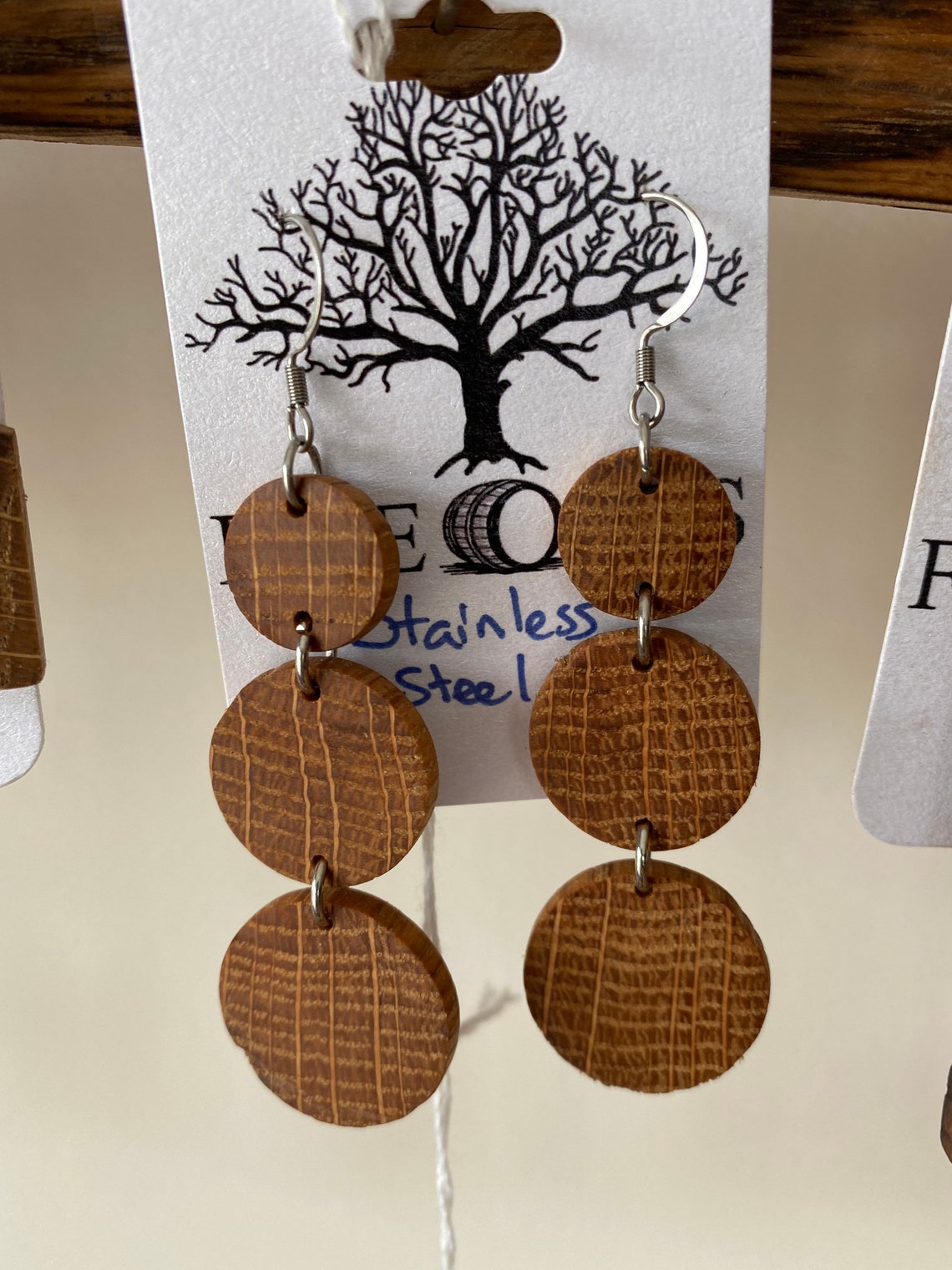 Bourbon/Whiskey Barrel Earrings Etsy