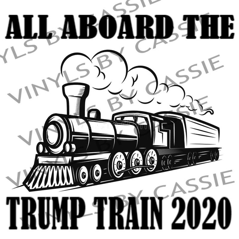 Trump Train 2020 SVG Design Vector Clip Art Cut Files for | Etsy