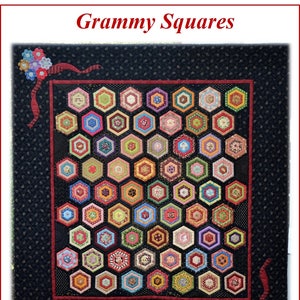 Grammy Squares Quilt Pattern - Lynn Wilder - Sew&#39;n Wild Oaks - Heirloom Quilt - Scrappy Quilt - Pieced Quilt