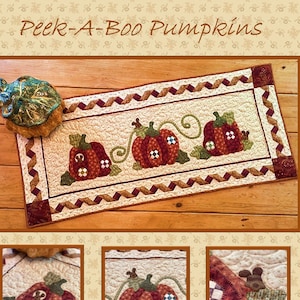 Peek-A-Boo Pumpkins Table Topper