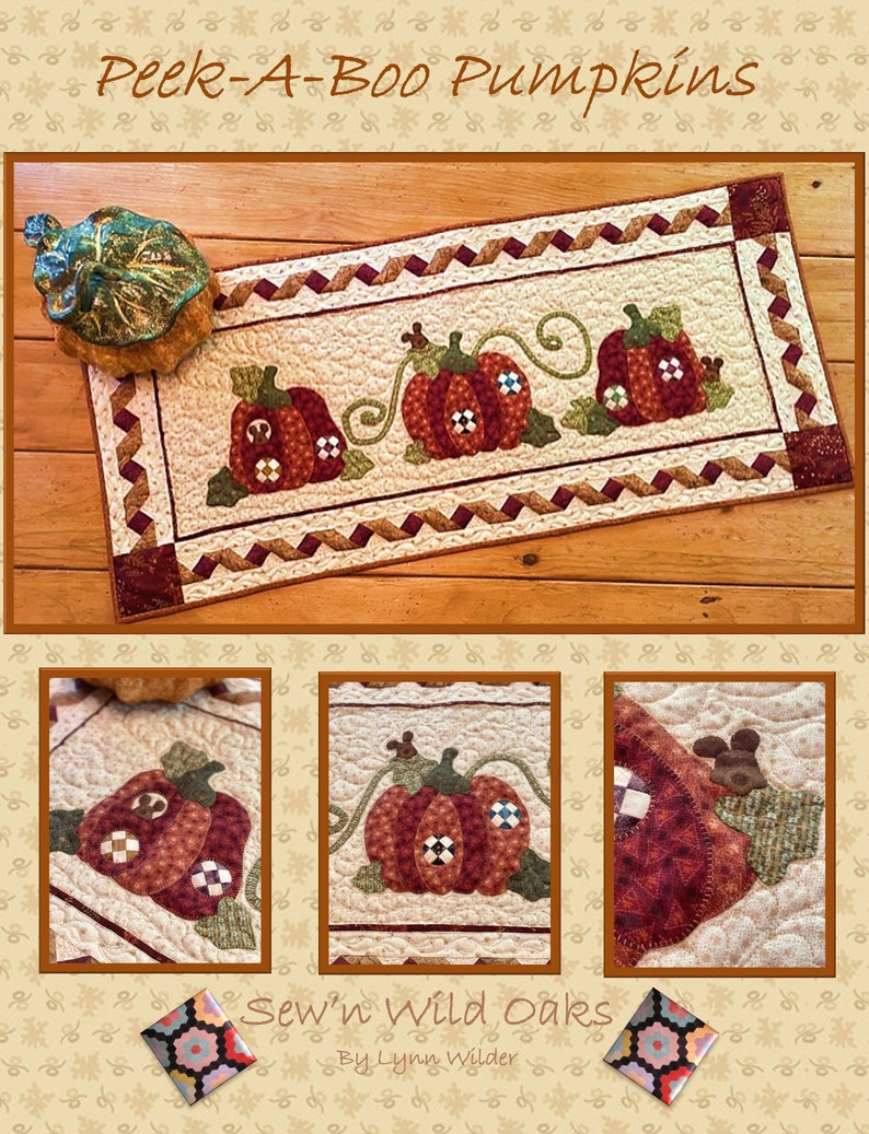 Peek-A-Boo Pumpkins Table Topper image 0