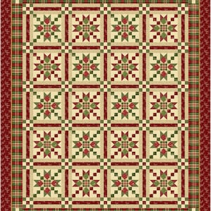 Country Charmer Quilt Pattern - Lynn Wilder - Sew&#39;n Wild Oaks - Scrappy Quilt - Christmas Quilt - Reproduction Fabrics