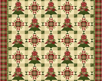 Cozy Country Christmas by Lynn Wilder for Sew&#39;n Wild Oaks. Christmas Decor - Reproduction Fabrics - Pattern in Color