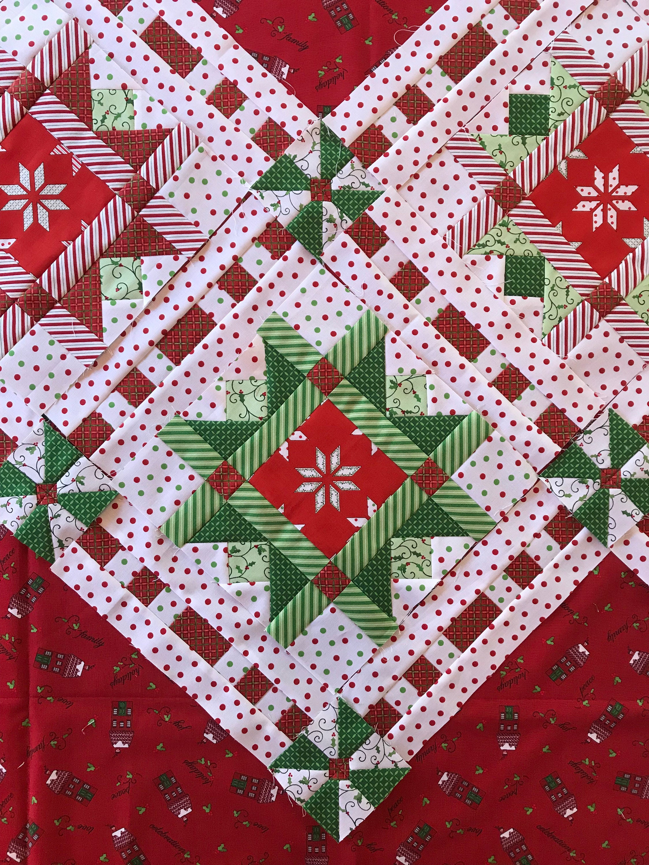Christmas Ribbons Quilt Pattern - Lynn Wilder - Sew'n Wild Oaks