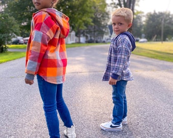 Fall shaket, plaid, flannel, kids , jacket,toddler, baby, baby clothes, kids clothes, fall kids