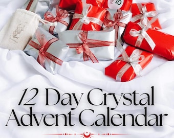 12 Day Crystal Advent Calendar PRE-ORDER — Crystal Christmas Gift, Meaning & Affirmation Cards