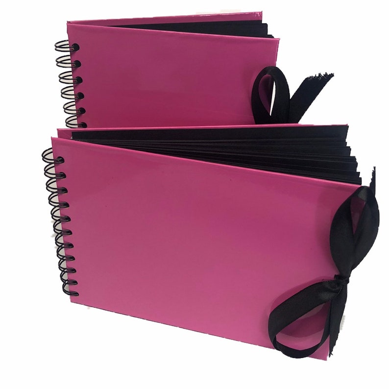 RIBBON sketch book pad scrapbook hardback wirobound white black kraft a5 a4 a3