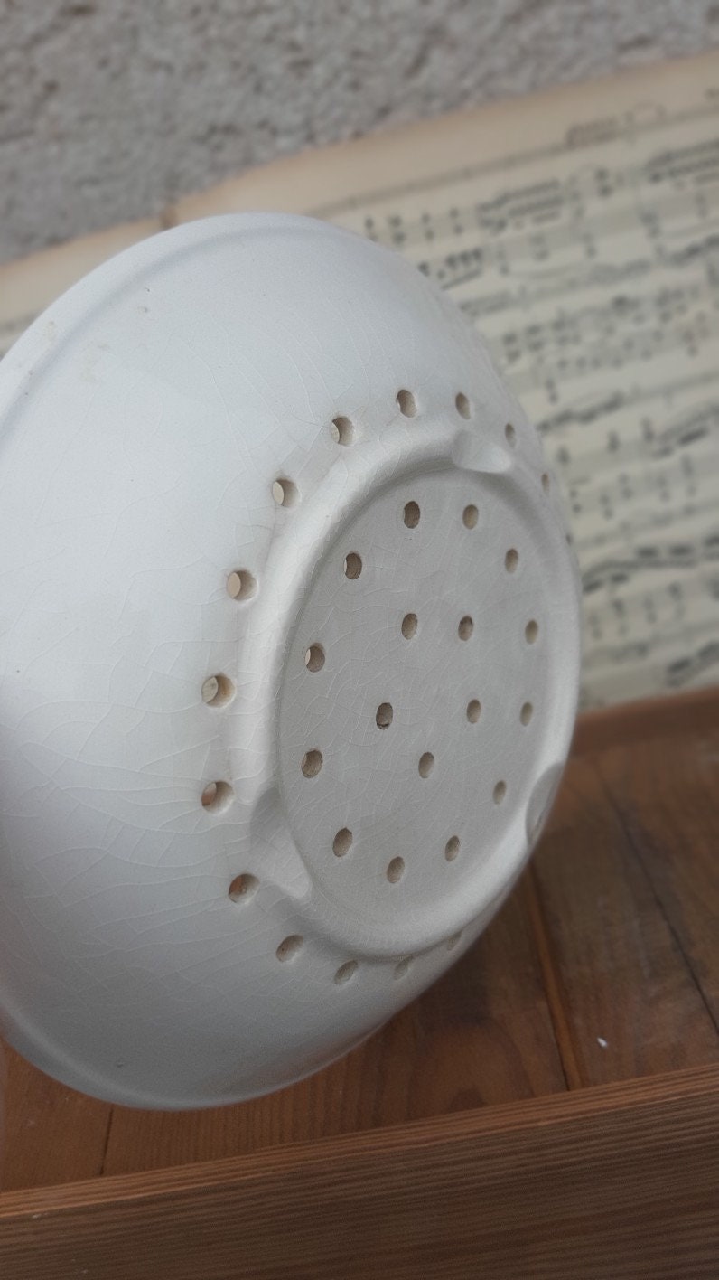 Faisselle Cheese Drainer Old Plate Strainer Mold Enameled Etsy