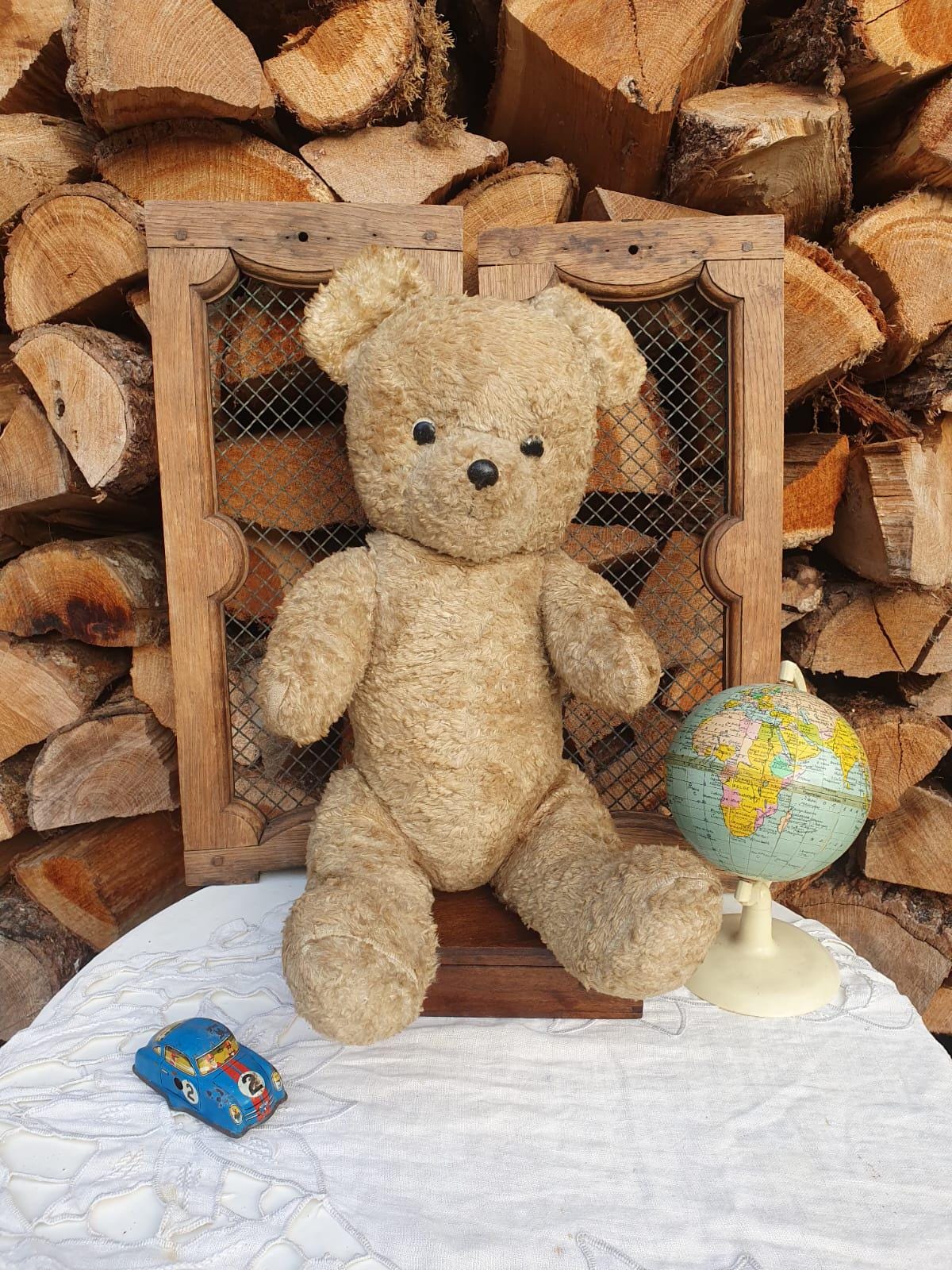 Antique straw filled teddy bear - Etsy 日本