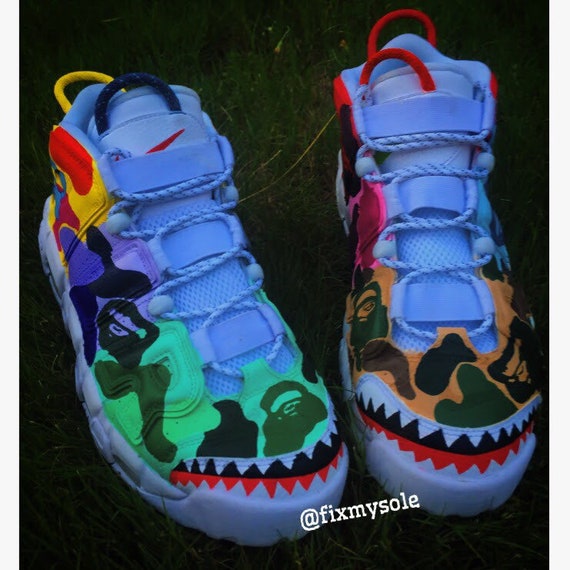 nike uptempo bape