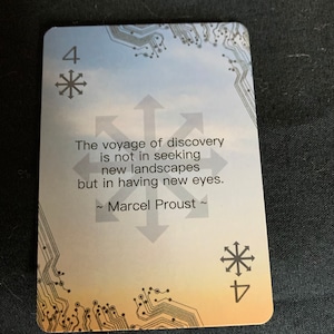 Cartes de sagesse vraie dualité binaire - Guide de motivation quotidien