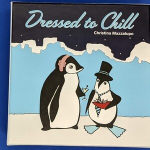 Cartões de notas de pinguim vestidos para relaxar Caixa com 20 por Christina Mazzalupo 5 Designs Vintage