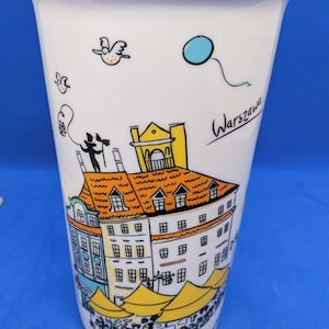 Warsaw Poland Travel Souvenir Picture Mug Coffee Cup Tumbler Warsawa