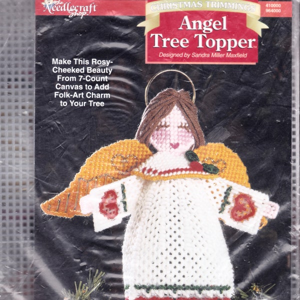 Plastic Canvas Angel Tree Topper Etsy