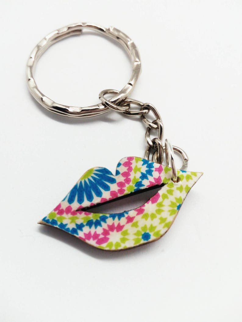 Girly Keychains Paw Print Keyring Flower Keyring Lips Etsy UK