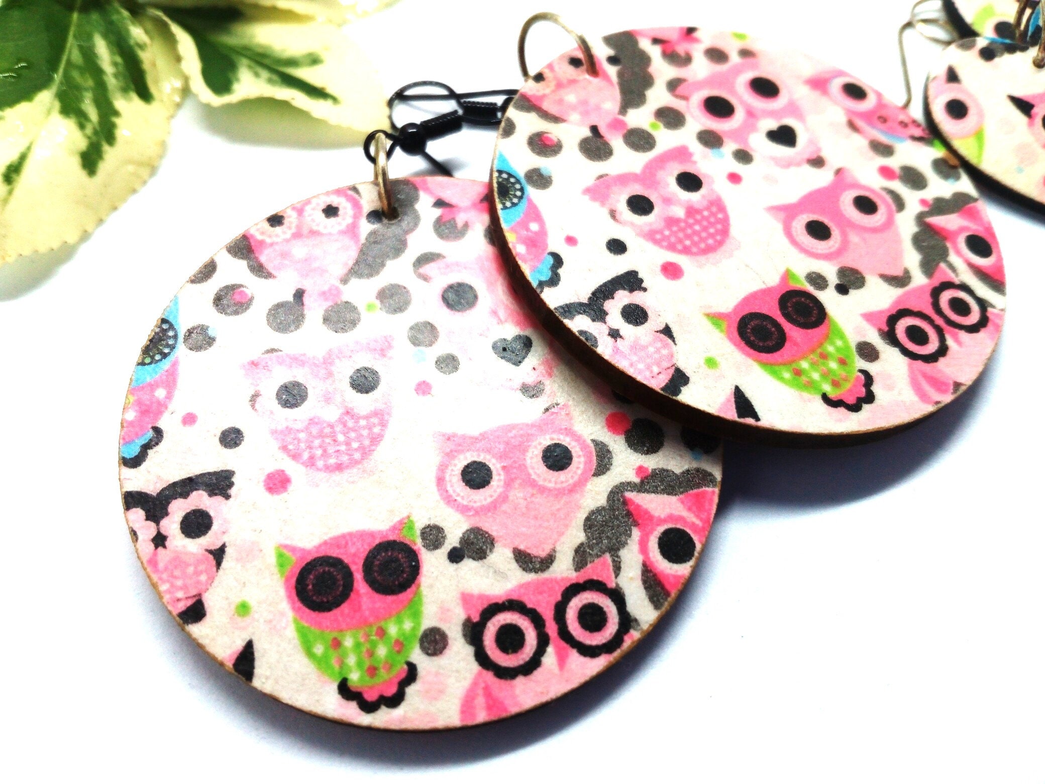 Owl Earrings Funky Jewelry Quirky Earrings Children Jewelry Owl Jewelry