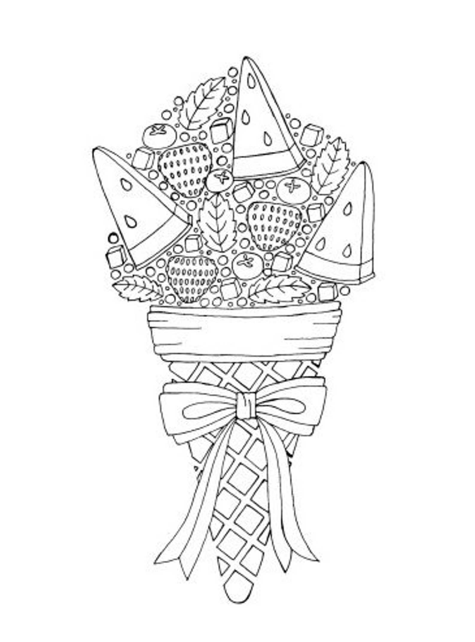 Ice Cream Coloring Pages, Birthday Party Favor - Etsy Canada