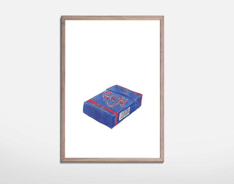 Liquorice pastil Illustration print