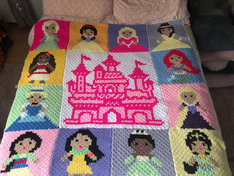 FULLC2C crochet disney blanket pdf instant download PATTERN Etsy