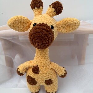 Plush Giraffe Toy | Handmade Crochet Yellow and Brown