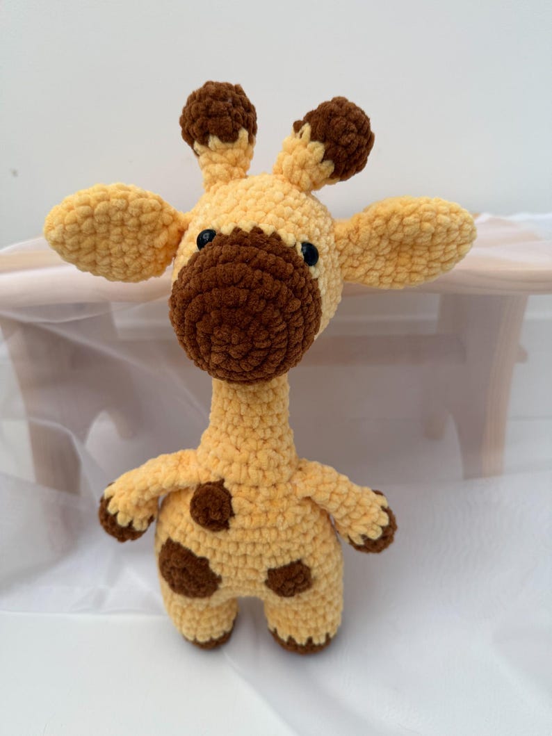 Plush Giraffe Toy | Handmade Crochet Yellow and Brown