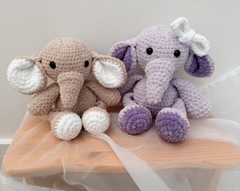 Elephant Soft Plush Toy | Handmade Crochet