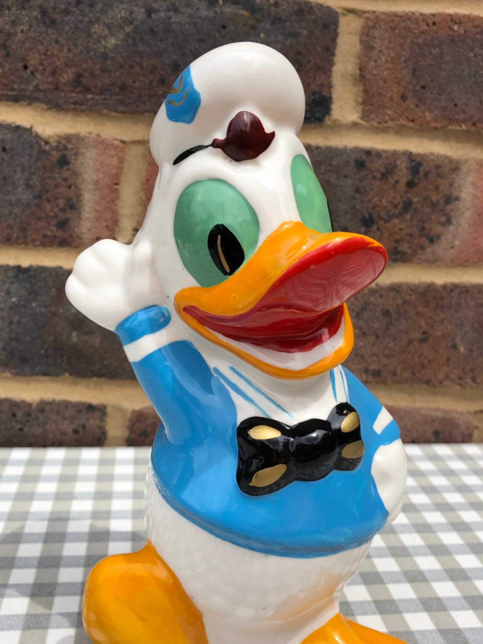 Vintage Disney Donald Duck Ceramic Money Box Etsy