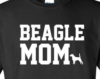 Beagle hond moeder 100% katoen grafisch Logo Tshirt