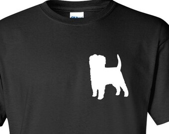 Affenpinscher hond minnaar kleine voorste borst Logo grafische T Shirt korte mouw