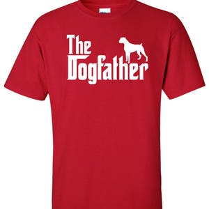 The Dogfather Boxer Dog Logo Graphic TShirt image 7