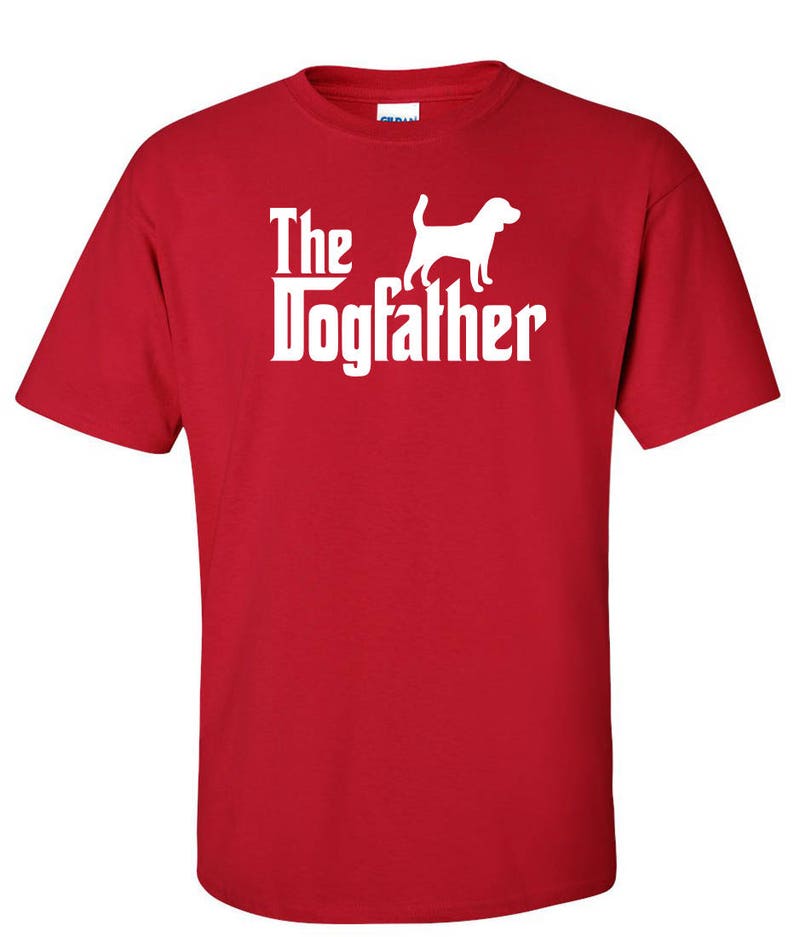 De Dogfather Beagle hond Logo grafische TShirt afbeelding 7