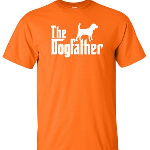 De Dogfather Beagle hond Logo grafische TShirt afbeelding 4