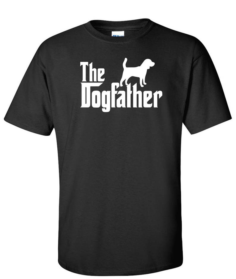 De Dogfather Beagle hond Logo grafische TShirt afbeelding 1