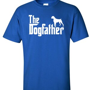 The Dogfather Boxer Dog Logo Graphic TShirt image 8