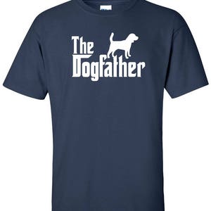 The Dogfather Beagle Dog Logo Graphic TShirt image 3