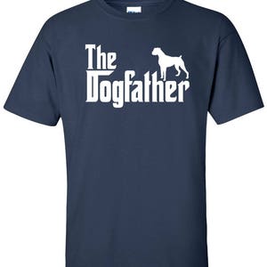 The Dogfather Boxer Dog Logo Graphic TShirt image 3