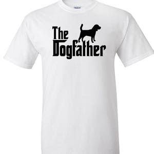 De Dogfather Beagle hond Logo grafische TShirt afbeelding 10