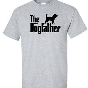 De Dogfather Beagle hond Logo grafische TShirt afbeelding 9