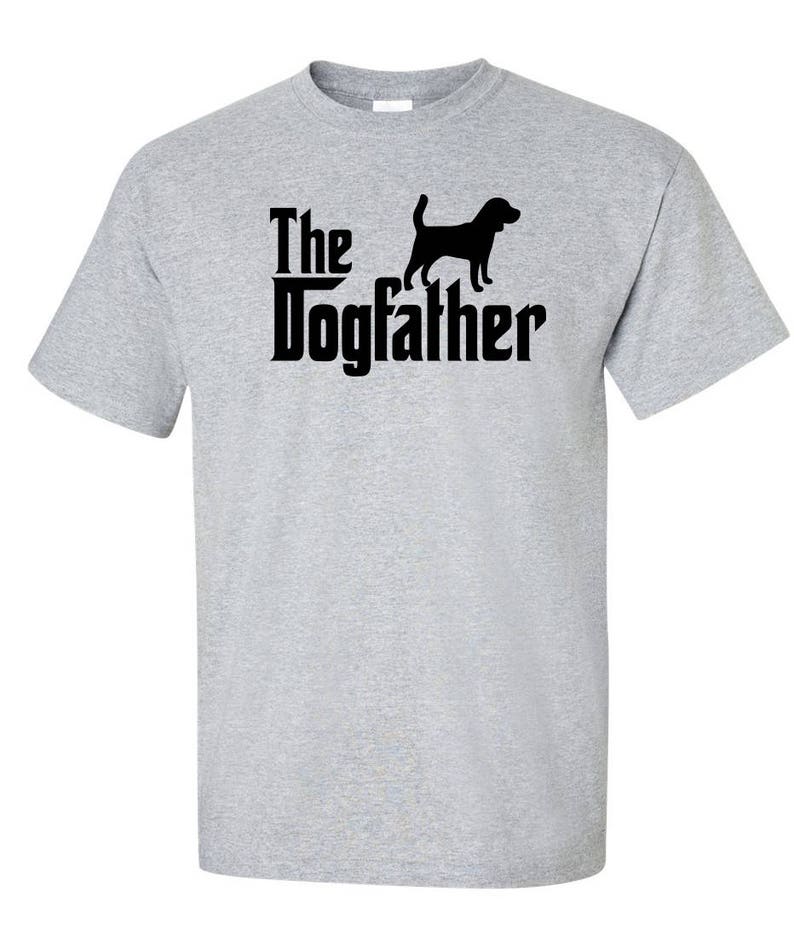 De Dogfather Beagle hond Logo grafische TShirt afbeelding 9