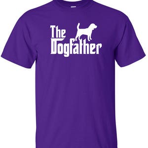 De Dogfather Beagle hond Logo grafische TShirt afbeelding 6