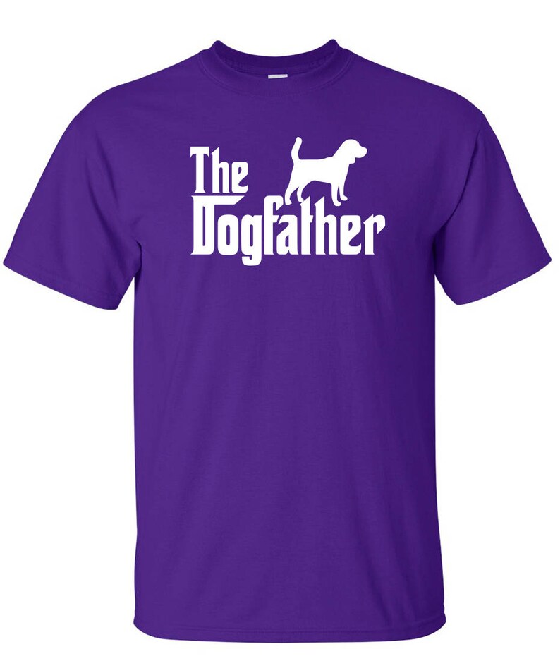 De Dogfather Beagle hond Logo grafische TShirt afbeelding 6